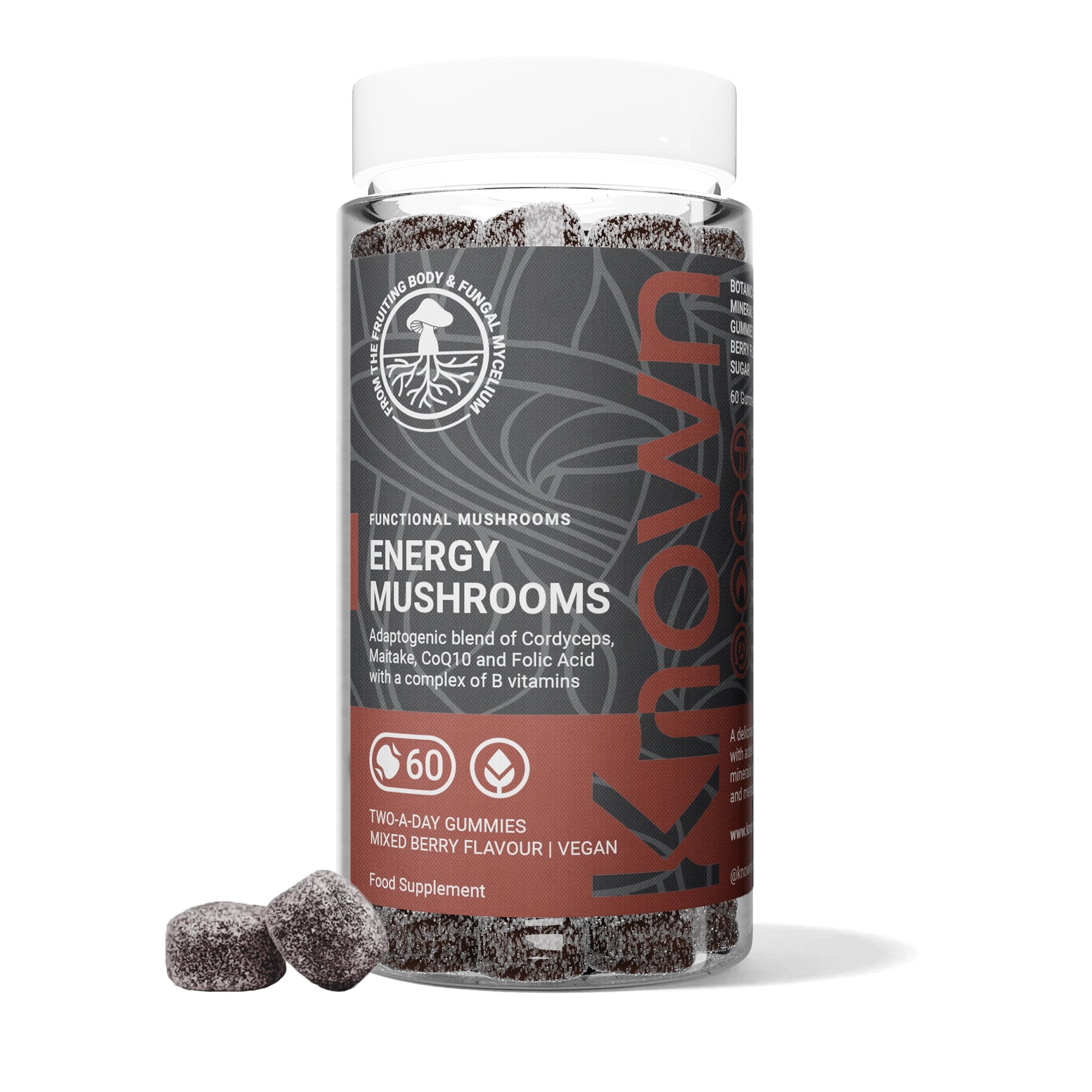 Vegane Gummibärchen mit Energiepilzen