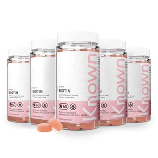 Gummies végétaliennes à la biotine pour cheveux 