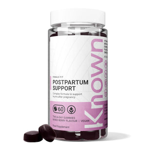 Gummies végétaliennes de soutien post-partum 
